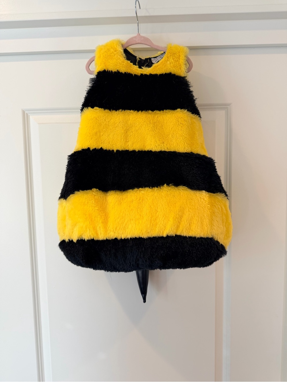 Kids Plush Bumblebee Costume Dress in Yellow and Black
